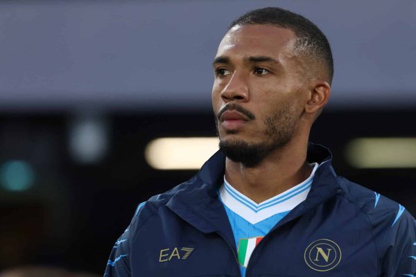 Juan Jesus of SSC Napoli during the Serie A 2025/2026 football match between SSC Napoli and FC Internazionale at Diego Armando Maradona stadium. Naples (Italy), October 25th, 2025  (Photo by Cesare Purini/Mondadori Portfolio via Getty Images)