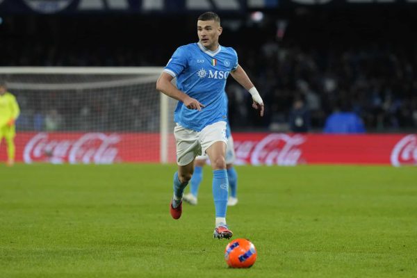 Alessandro Buongiorno of SSC Napoli during the Serie A match between SSC Napoli and Atalanta BC at Stadio Diego Armando Maradona Naples Italy on 22 November 2025. (Photo by Franco Romano/NurPhoto via Getty Images)