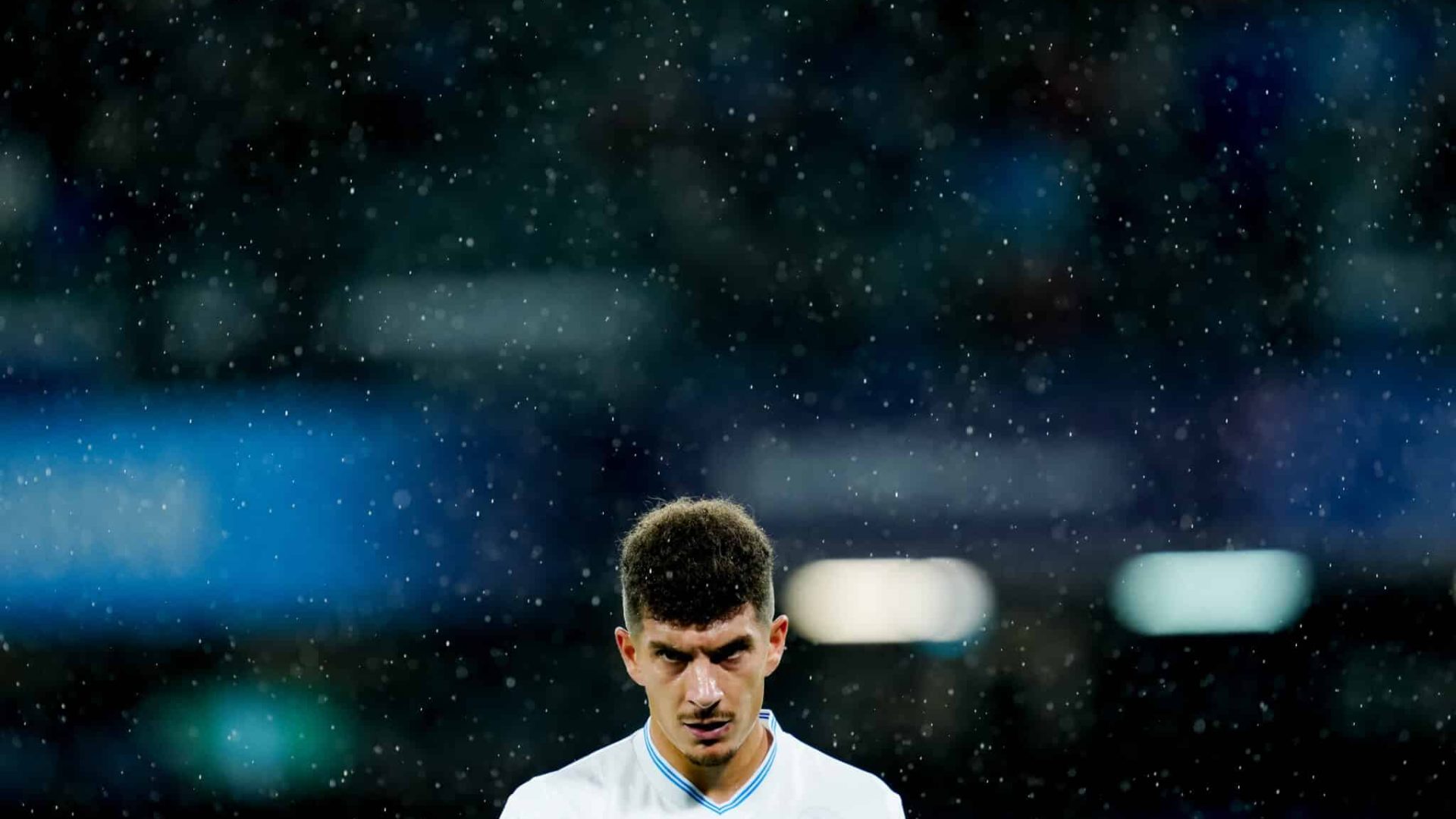 Giovanni Di Lorenzo of SSC Napoli looks on during the UEFA Champions League 2025/26 League Phase MD5 match between SSC Napoli and Qarabag FK at Stadio Diego Armando Maradona on November 25, 2025 in Naples, Italy. (Photo by Giuseppe Maffia/NurPhoto via Getty Images)