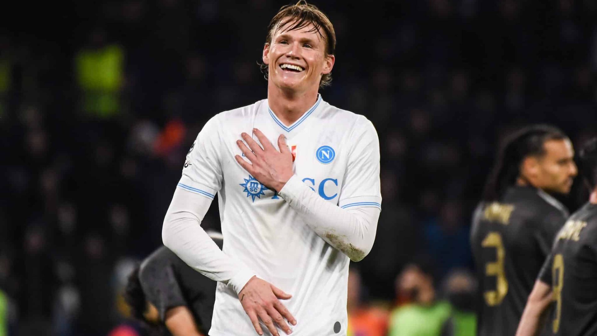 NAPLES, ITALY - NOVEMBER 25: Scott McTominay of SSC Napoli celebrates after scoring a goal to make it 2-0 during the UEFA Champions League 2025/26 League Phase MD5 match between SSC Napoli and Qarabag FK at Stadio Diego Armando Maradona on November 25, 2025 in Naples, Italy. (Photo by Ivan Romano/Getty Images)