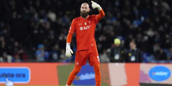 Naples, Italy - December 3: Vanja Milinkovic Savic of SSC Napoli gestures during the Coppa Italia round of 16 match between SSC Napoli and Cagliari Calcio at Stadio Diego Armando Maradona on December 3, 2025 in Naples, Italy. (Photo by Matteo Ciambelli/DeFodi Images/DeFodi via Getty Images)