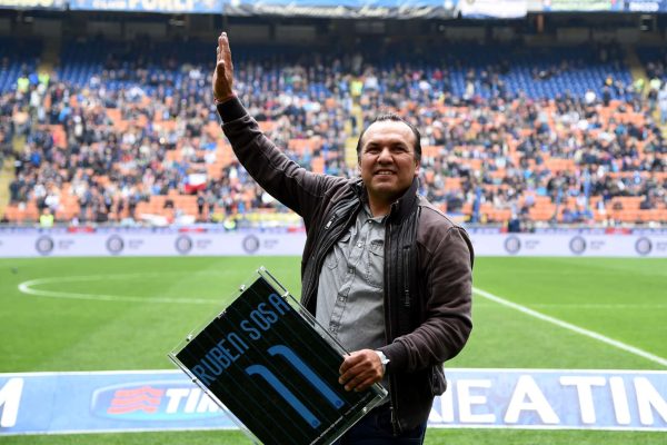 MILAN, ITALY - MAY 03:  Ruben Sosa attends Serie A match between FC Internazionale Milano and AC Chievo Verona at Stadio Giuseppe Meazza on May 3, 2015 in Milan, Italy.  (Photo by Claudio Villa - Inter/Getty Images)