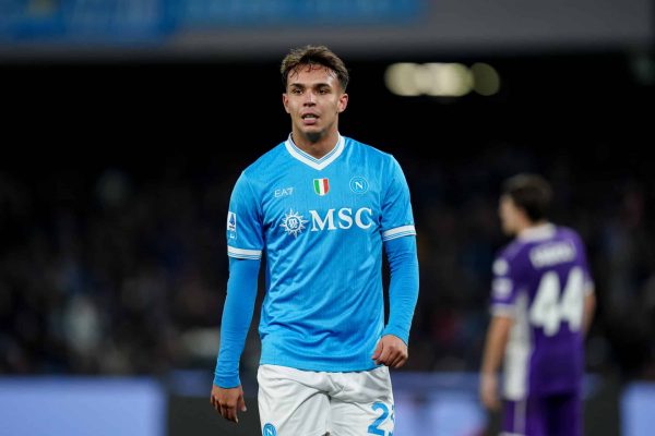Giovane of SSC Napoli looks on during the serie Serie A Enilive match between SSC Napoli and ACF Fiorentina at Stadio Diego Armando Maradona on January 31, 2026 in Naples, Italy  (Photo by Giuseppe Maffia/NurPhoto via Getty Images)
