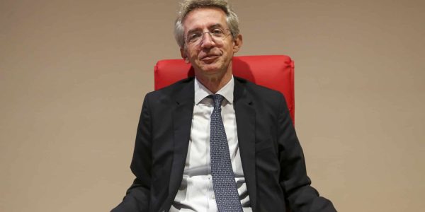 NAPLES, ITALY - 2022/10/17: The mayor of Naples, Gaetano Manfredi, during the inauguration of the new headquarters of the Federico II University of Naples, in the Scampia district. (Photo by Marco Cantile/LightRocket via Getty Images)