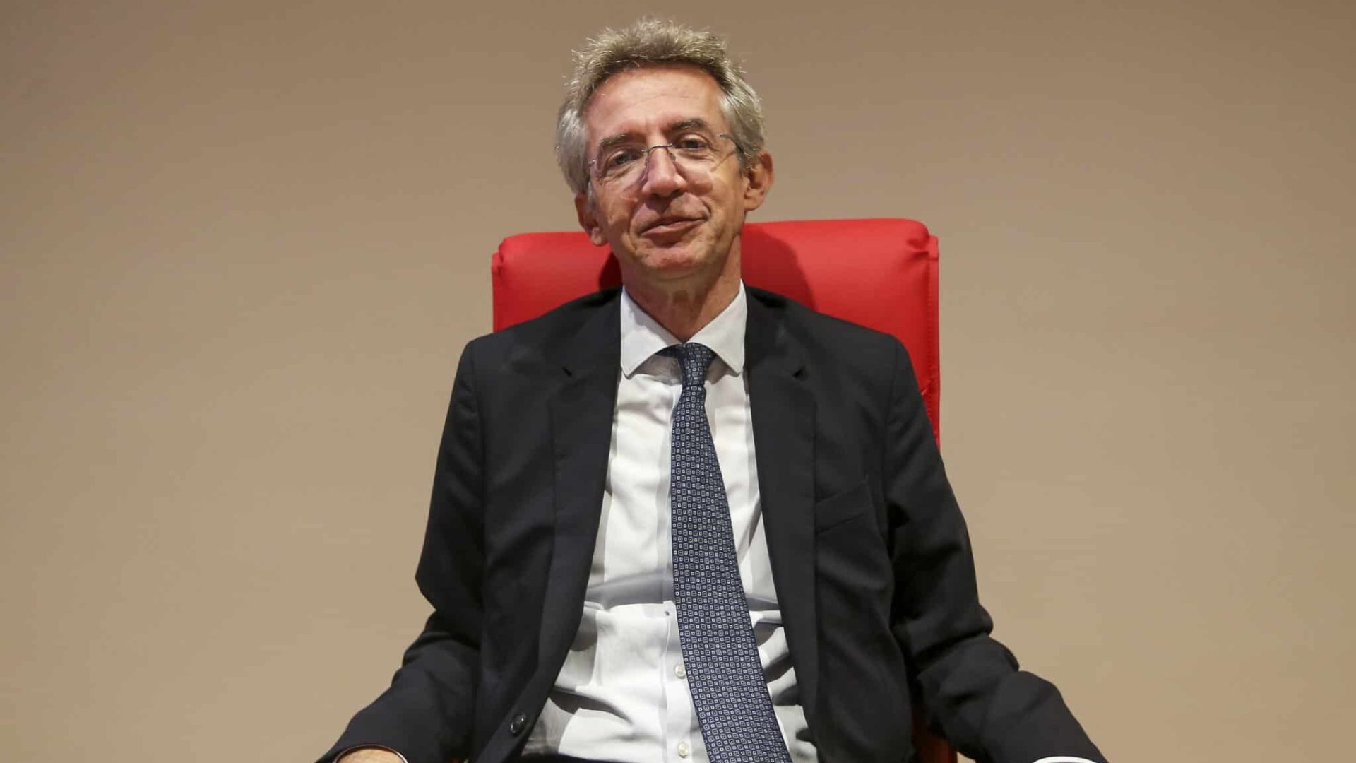 NAPLES, ITALY - 2022/10/17: The mayor of Naples, Gaetano Manfredi, during the inauguration of the new headquarters of the Federico II University of Naples, in the Scampia district. (Photo by Marco Cantile/LightRocket via Getty Images)