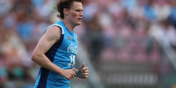 Scott McTominay of Napoli participates in a training session during the preseason camp of SSC Napoli at Stadio Patini in Castel di Sangro, Italy, on August 2, 2025. (Photo by Ciro De Luca/NurPhoto via Getty Images)