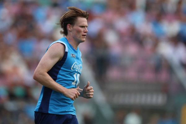 Scott McTominay of Napoli participates in a training session during the preseason camp of SSC Napoli at Stadio Patini in Castel di Sangro, Italy, on August 2, 2025. (Photo by Ciro De Luca/NurPhoto via Getty Images)