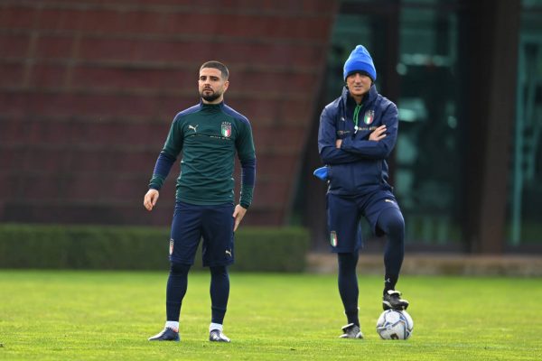 Roberto Mancini e Lorenzo Insigne