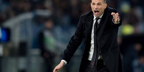 Massimiliano Allegri Head Coach of AC Milan gestures during the serie Serie A Enilive match between SS Lazio and AC Milan at Olimpico on March 15, 2026 in Rome, Italy  (Photo by Giuseppe Maffia/NurPhoto via Getty Images)