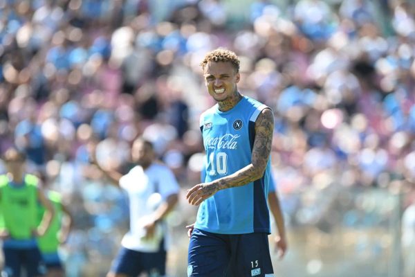 CASTEL DI SANGRO, ITALY - JULY 31: Noa Lang of Napoli during a training session on July 31, 2026 in Castel di Sangro, Italy. (Photo by SSC NAPOLI/SSC NAPOLI via Getty Images)