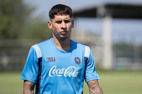 CASTEL VOLTURNO, ITALY - JULY 29: Mathias Olivera of SSC Napoli undergoes medical and fitness tests ahead of the 2026/27 season at the SSC Napoli Training Center on July 29, 2026 in Castel Volturno, Italy. (Photo by SSC NAPOLI/SSC NAPOLI via Getty Images)