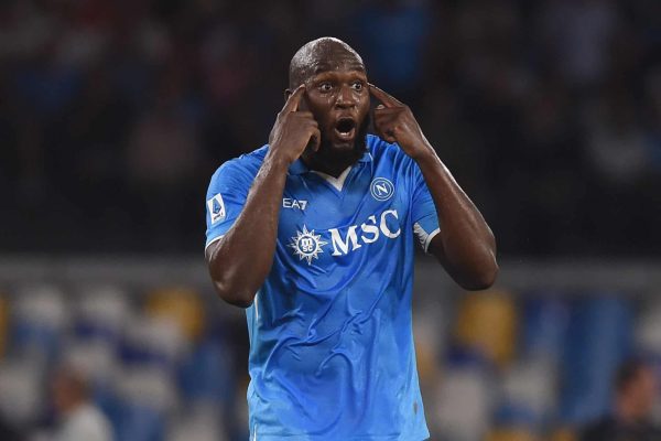 Romelu Lukaku of SSC Napoli during the Serie A match between SSC Napoli and Parma Calcio at Stadio Diego Armando Maradona Naples Italy on 31 August 2024. (Photo by Franco Romano/NurPhoto via Getty Images)