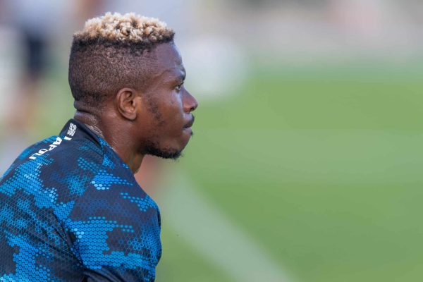 CASTEL DI SANGRO, ITALY - JULY 27: SSC Napoli Player Victor Osimhen during the afternoon training session at Teofilo Patini  Stadium, on July 27 2024 in Castel di Sangro, Italy. (Photo by SSC NAPOLI/SSC NAPOLI via Getty Images)