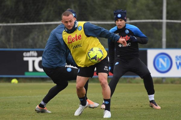 NAPLES, ITALY - FEBRUARY 10: Stanislav Lobotka of Napoli during training on February 10, 2023 in Naples, Italy. (Photo by SSC NAPOLI/SSC NAPOLI via Getty Images)