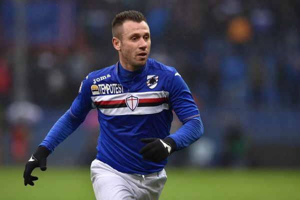 GENOA, ITALY - FEBRUARY 14:  Antonio Cassano of UC Sampdoria looks on during the Serie A match between UC Sampdoria and Atalanta BC at Stadio Luigi Ferraris on February 14, 2016 in Genoa, Italy.  (Photo by Valerio Pennicino/Getty Images)