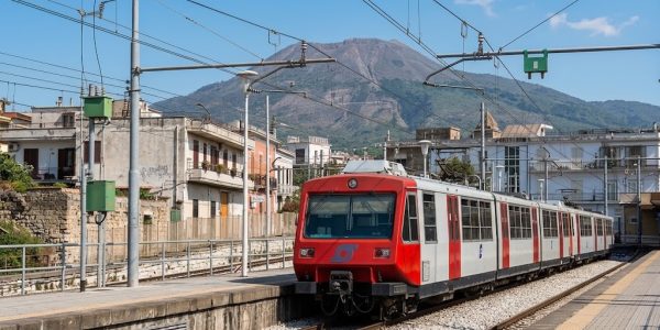 Operaio EAV folgorato a San Giorgio a Cremano durante alcuni lavori: è grave. Stop ai treni tra San Giovanni e Torre del Greco.