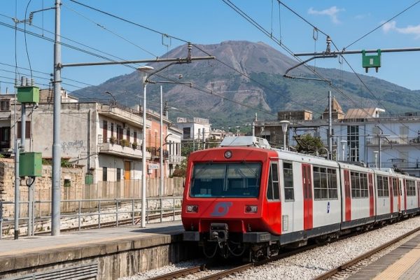 Operaio EAV folgorato a San Giorgio a Cremano durante alcuni lavori: è grave. Stop ai treni tra San Giovanni e Torre del Greco.