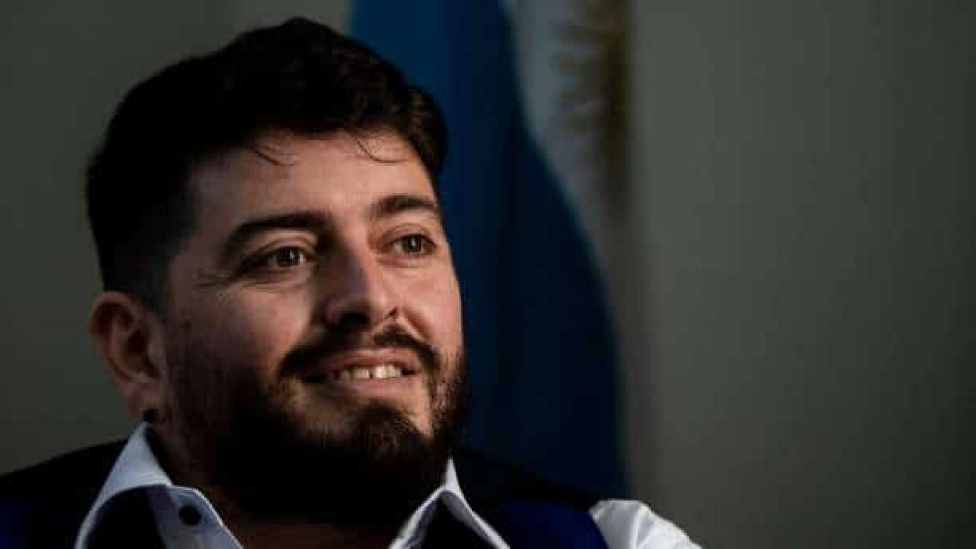 The Italian son of the late football idol Diego Maradona, Diego Armando Maradona Sinagra, known as Diego Junior, poses after he was granted the Argentine nationality on March 25, 2021 during a ceremony at the Argentine consulate in Rome. (Photo by Tiziana FABI / AFP) (Photo by TIZIANA FABI/AFP via Getty Images)