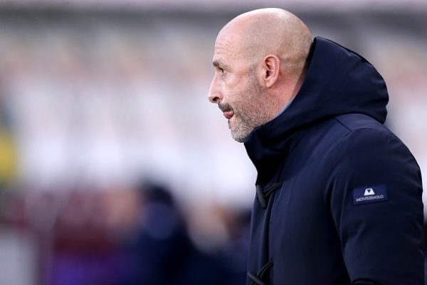 STADIO OLIMPICO, TORINO, ITALY - 2022/01/10: Vincenzo Italiano , head coach  of Acf Fiorentina,  looks on during the Serie A match between Torino Fc and Acf Fiorentina. Torino Fc wins 4-0 over Acf Fiorentina. (Photo by Marco Canoniero/LightRocket via Getty Images)