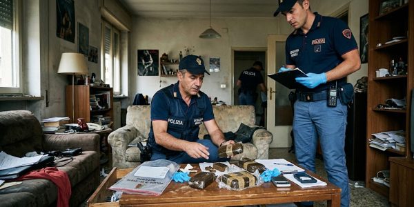 Scampia, 12enne trovata sola in casa durante un controllo: i carabinieri sequestrano circa 400 grammi di hashish e altro materiale.