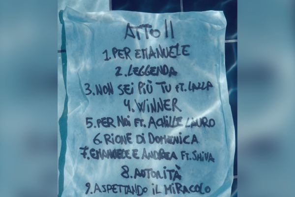 Geolier mostra sui social una parte della tracklist di “Tutto è possibile II”. La foto alimenta la curiosità sul nuovo album.