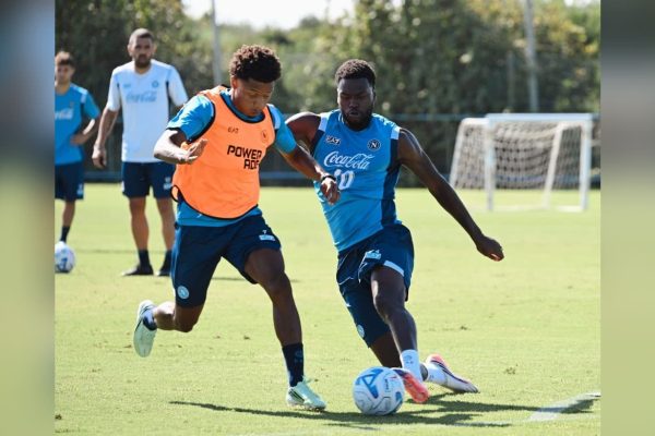 SSC Napoli, nuova seduta di allenamento mattutina al Training Center di Castel Volturno durante la pausa Nazionali.
