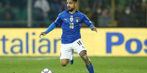 PALERMO, ITALY - MARCH 24: Lorenzo Insigne of Italy controls the ball during the 2022 FIFA World Cup Qualifier knockout round play-off match between Italy and North Macedonia at Stadio Renzo Barbera on March 24, 2022 in Palermo, Italy. (Photo by Matteo Ciambelli/DeFodi Images via Getty Images)