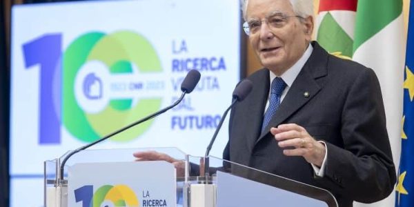 Il Presidente Sergio Mattarella rivolge il suo indirizzo di saluto in occasione della cerimonia del centenario del Consiglio Nazionale delle Ricerche