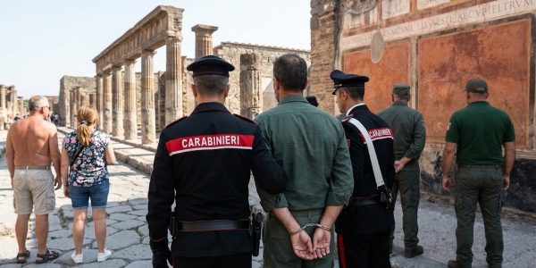 Pompei, arrestato un custode del Parco Archeologico, gravemente indiziato di violenza sessuale aggravata ai danni di un 17enne.