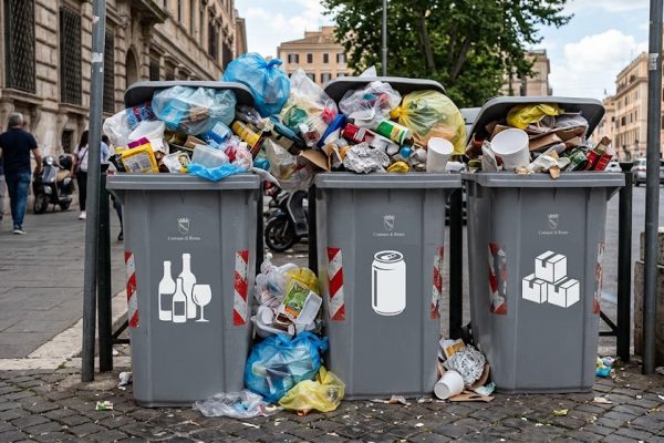 Giugliano sospende la raccolta di carta, cartone, imballaggi e organico per le attivit&agrave; commerciali a causa delle proteste dei trasportatori.