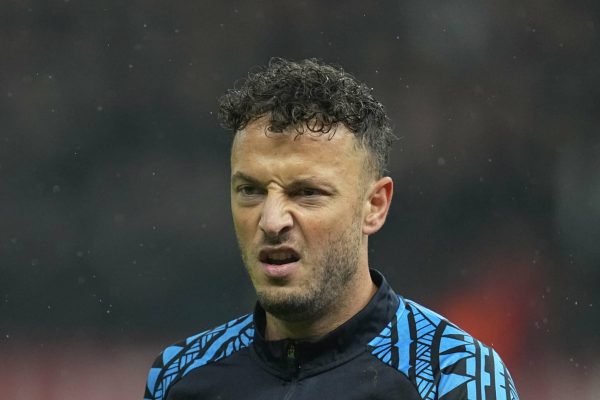 BERLIN, GERMANY - OCTOBER 24: Amir Rrahmani of SSC Napoli looks on prior to the UEFA Champions League match between 1. FC Union Berlin and SSC Napoli at Olympiastadion on October 24, 2023 in Berlin, Germany. (Photo by Ulrik Pedersen/DeFodi Images via Getty Images)