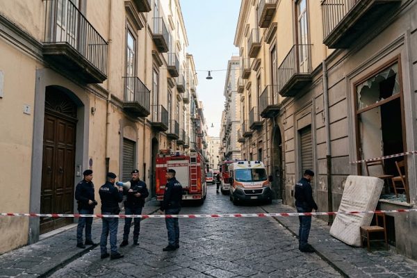 Uomo armato barricato in casa in via Nicotera: sul posto la Polizia Municipale. Strada chiusa e transennata.