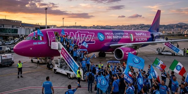 Wizz Air aggiunge voli per i tifosi del Napoli in vista della trasferta contro il Porto: collegamento Roma-Porto il 4 novembre e ritorno il 5.